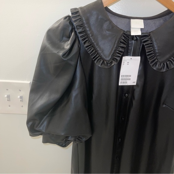 NWT H&M A-Line Black Mini Dress - Picture 6 of 12